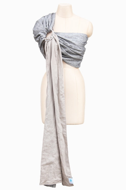 Soul Double Layer Linen Ring Sling - SALE-Ring Slings-Soul Slings-Cashew - Soul linen ring sling-Koala Slings - FREE, fast UK shipping