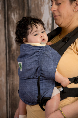 KahuBaby Sunshine Carrier - Denim Look-Buckled carriers-KahuBaby-Koala Slings - FREE, fast UK shipping