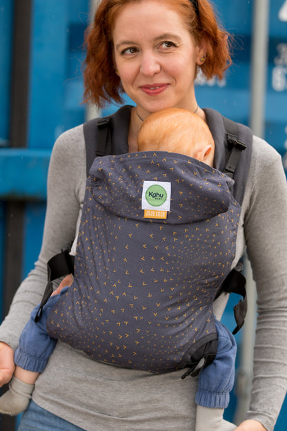 Kāhu Toddler Carrier - Charcoal Flocking Bird-KahuBaby-Koala Slings - FREE, fast UK shipping