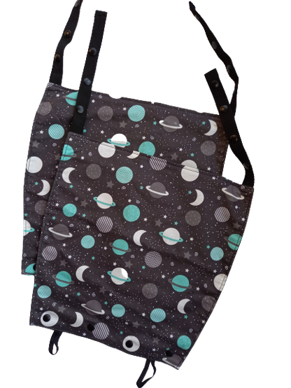 TwinGo Twin Baby Carrier Customised Limited Edition Sleep Hood-Accessories-KahuBaby-Galaxy TwinGo Carrier hood (pair)-Koala Slings - FREE, fast UK shipping