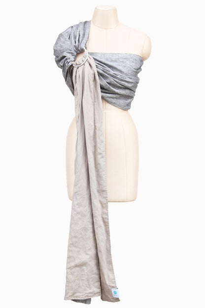 Soul Double Layer Linen Ring Sling - SALE-Ring Slings-Soul Slings-Cashew - Soul linen ring sling-Koala Slings - FREE, fast UK shipping
