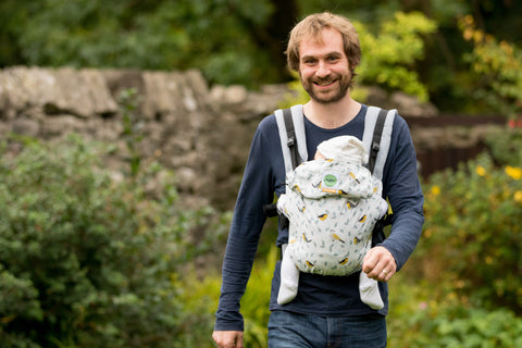 KahuBaby Carrier Hire - Jojo Coco Birdsong and Limestone - Hire-Sling Library-KahuBaby-Two week hire-Koala Slings - FREE, fast UK shipping
