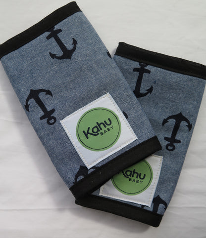 Teething pads for TwinGo Carrier, Tula Baby, other baby carrier brands-Accessories-Koala Slings-Maritime Teething Pads-Koala Slings - FREE, fast UK shipping