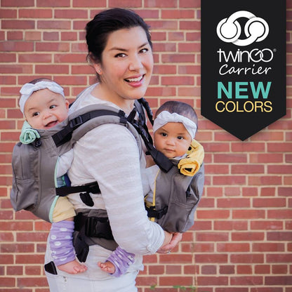 TwinGo Original Carrier grey-TwinGo Carrier-TwinGo Carrier-TwinGo Carrier - Grey-Koala Slings - FREE, fast UK shipping