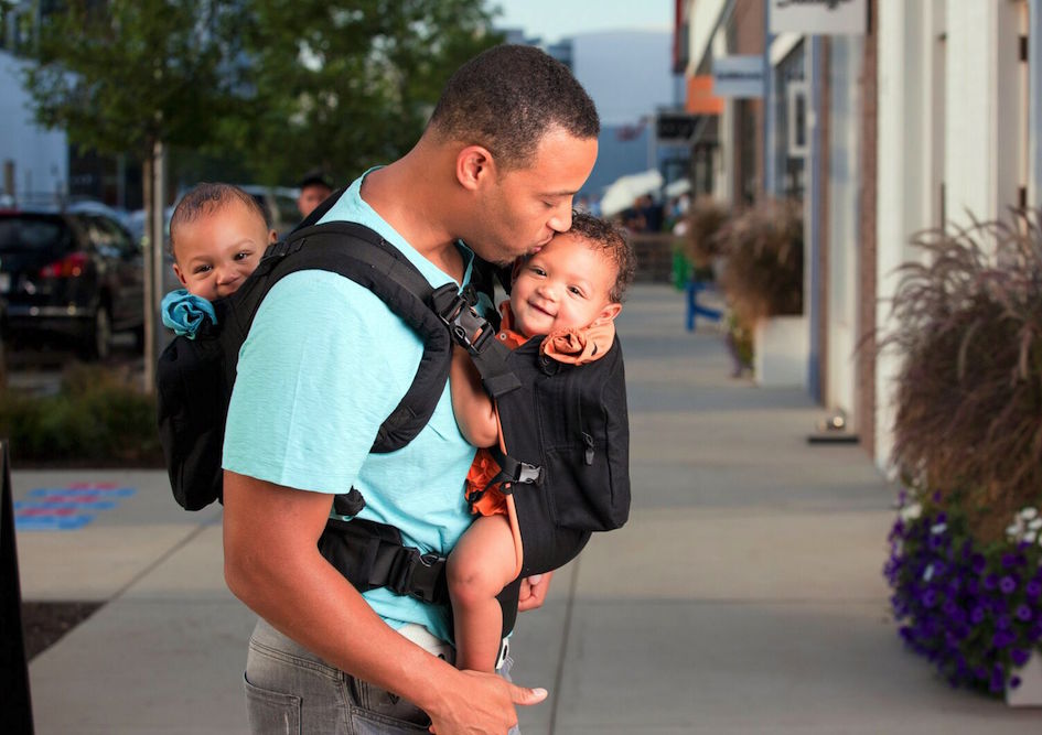 Double top baby carrier