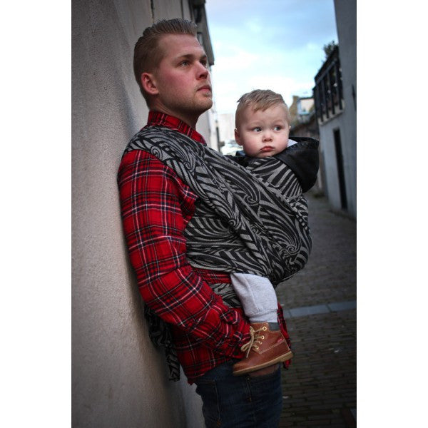 Yaro Woven Wrap - Repreve SALE-Woven Wraps-Yaro Slings-Yaro Dandy Black and White Repreve-Size 2 (2.6m)-Koala Slings - FREE, fast UK shipping