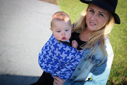 Yaro Woven Wraps - cotton SALE-Woven Wraps-Yaro Slings-Yaro Tetra Dark Blue-Size 4 (3.6m)-Koala Slings - FREE, fast UK shipping